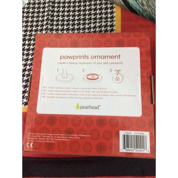 Paw Prints Ornament Kit Keepsake Pet Paw Print NO MIXING, BAKING, Or Mess!! NIB - Picture 3 of 10